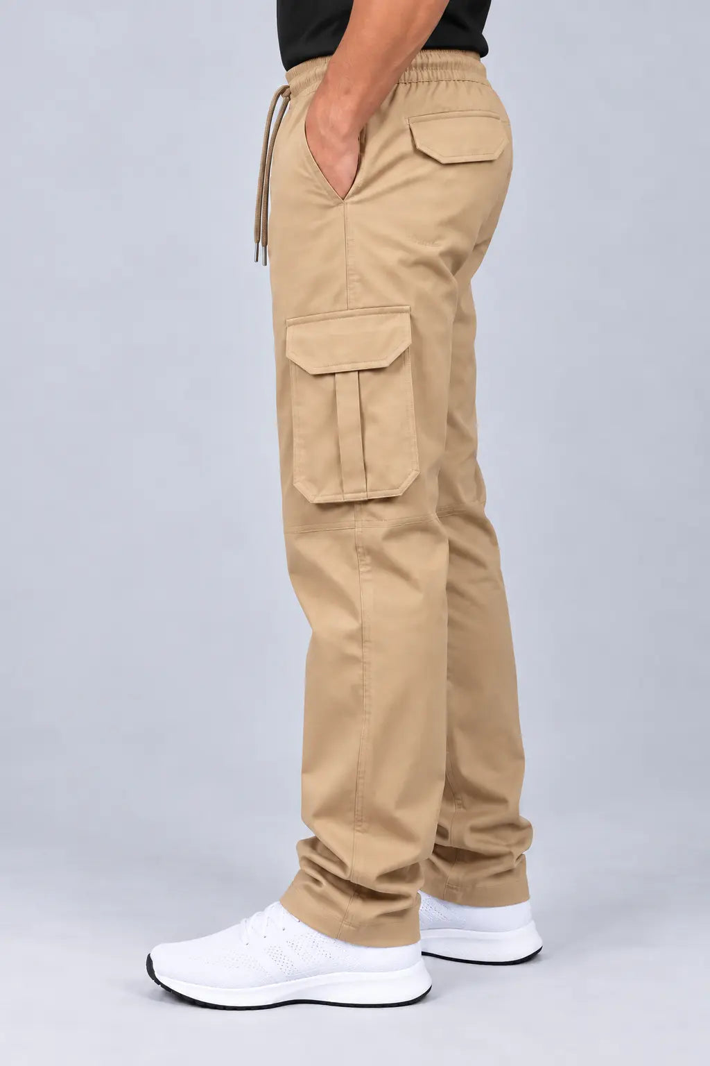 6 Pocket Relaxed Fit Cargo - Khaki