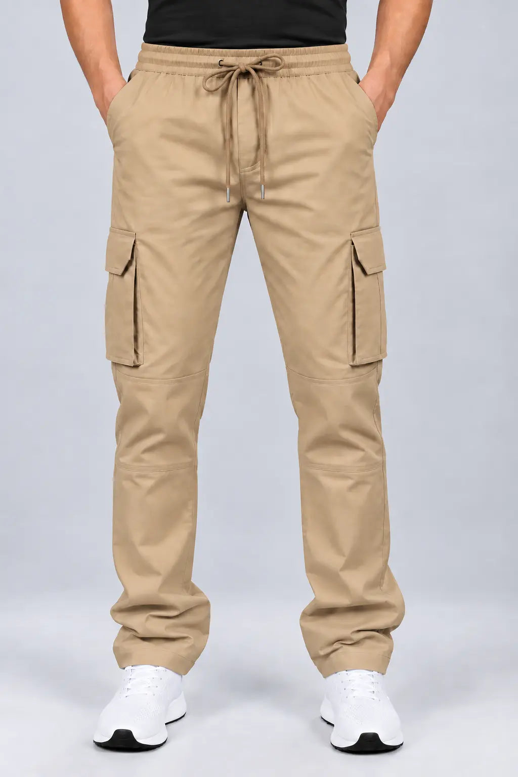 6 Pocket Relaxed Fit Cargo - Khaki