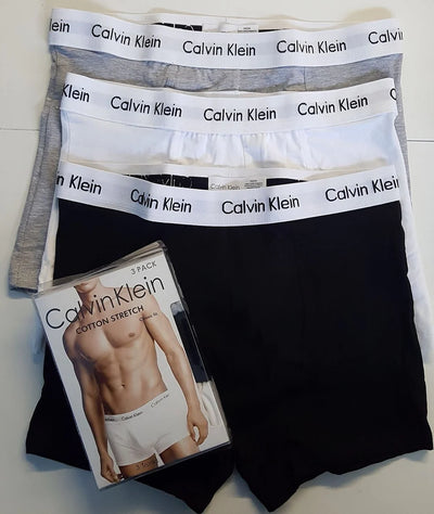 Calvin Klein Men's Cotton Stretch Boxer Briefs - Pack of 3