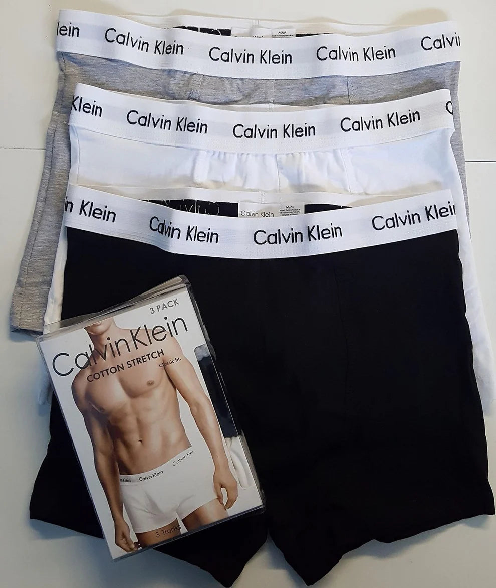 Calvin Klein Men's Cotton Stretch Boxer Briefs - Pack of 3