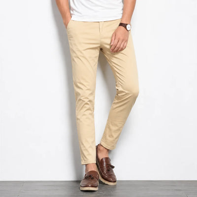 Beige Cotton Chino