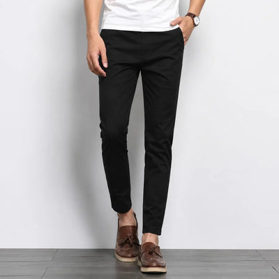 Premium Black Cotton Chino