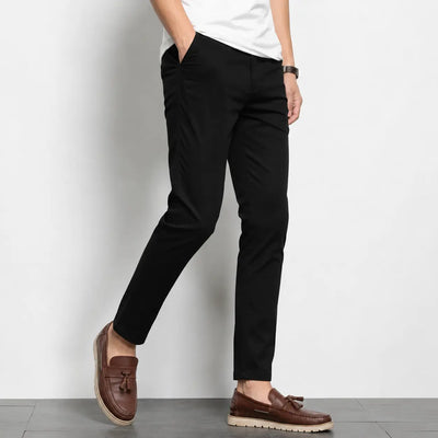 Premium Black Cotton Chino
