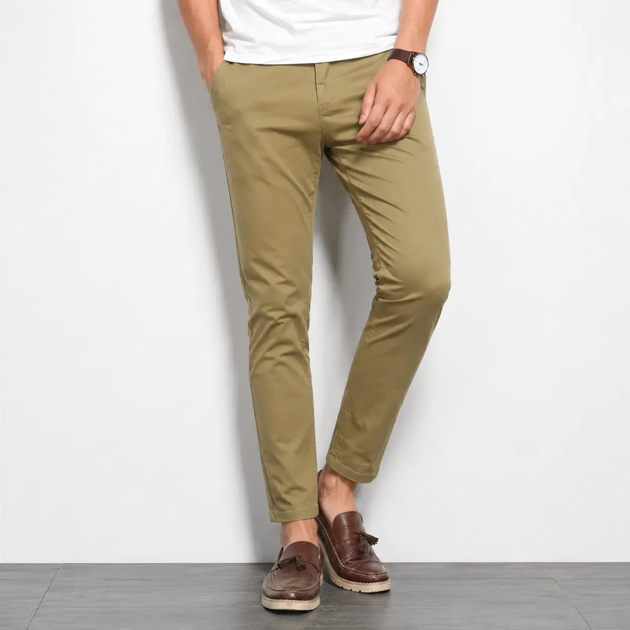Camel Cotton Chino