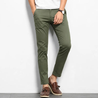 Green Cotton Chino