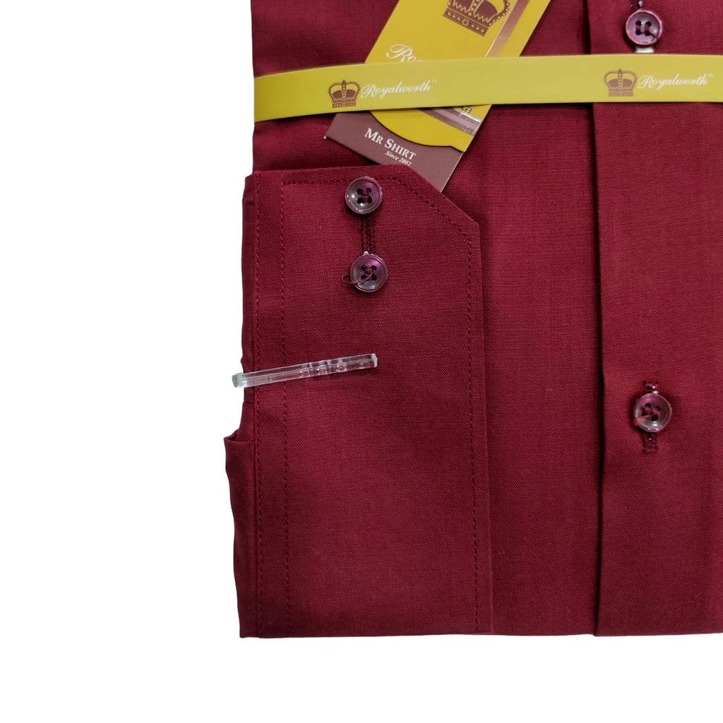 Maroon Dress Shirt