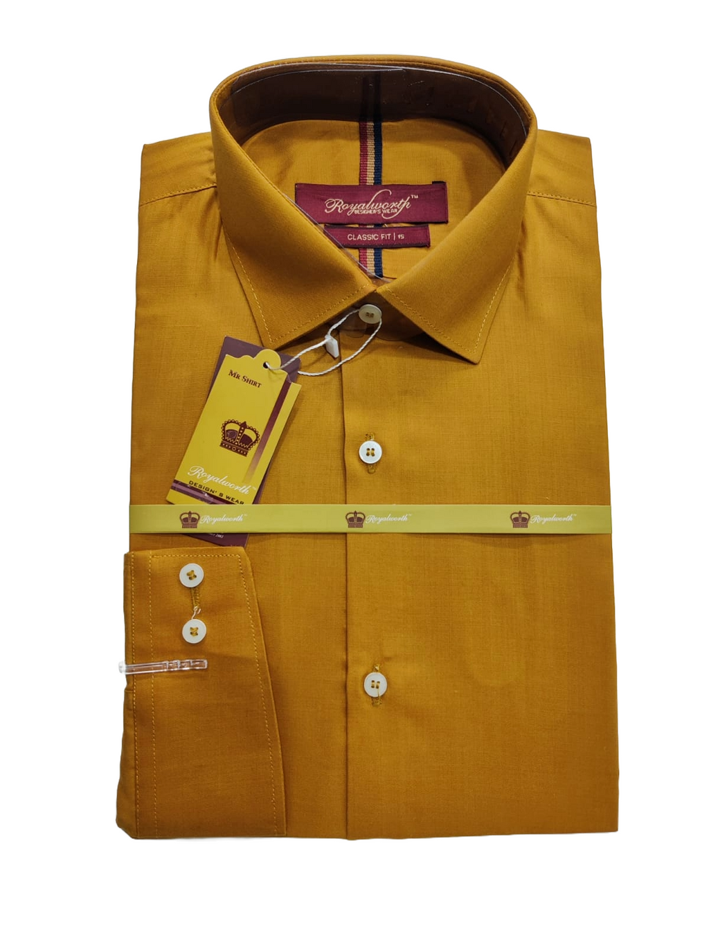 Mustard Dress Shirt For Men