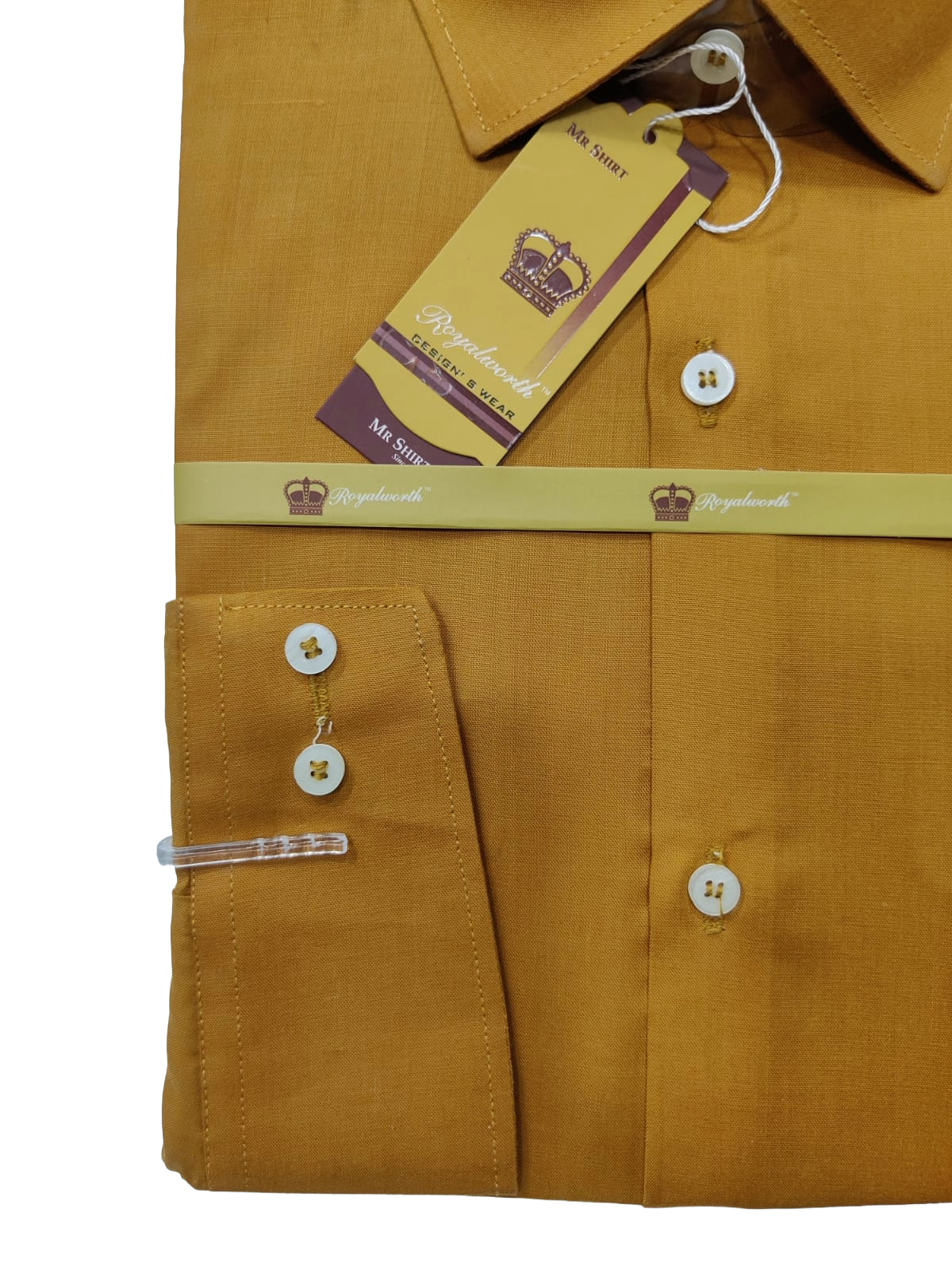 Mustard Dress Shirt For Men