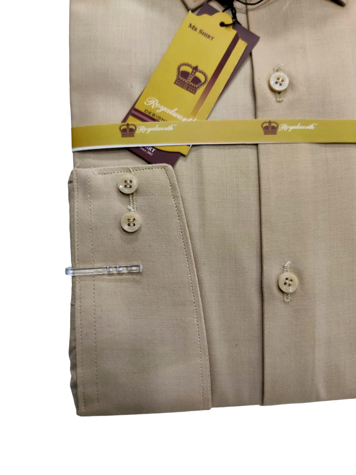 Light Coffe Brown Dress Shirt