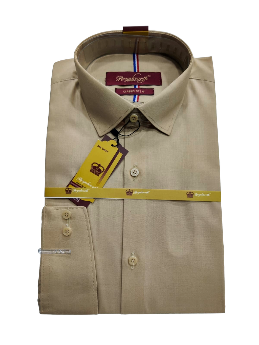 Light Coffe Brown Dress Shirt