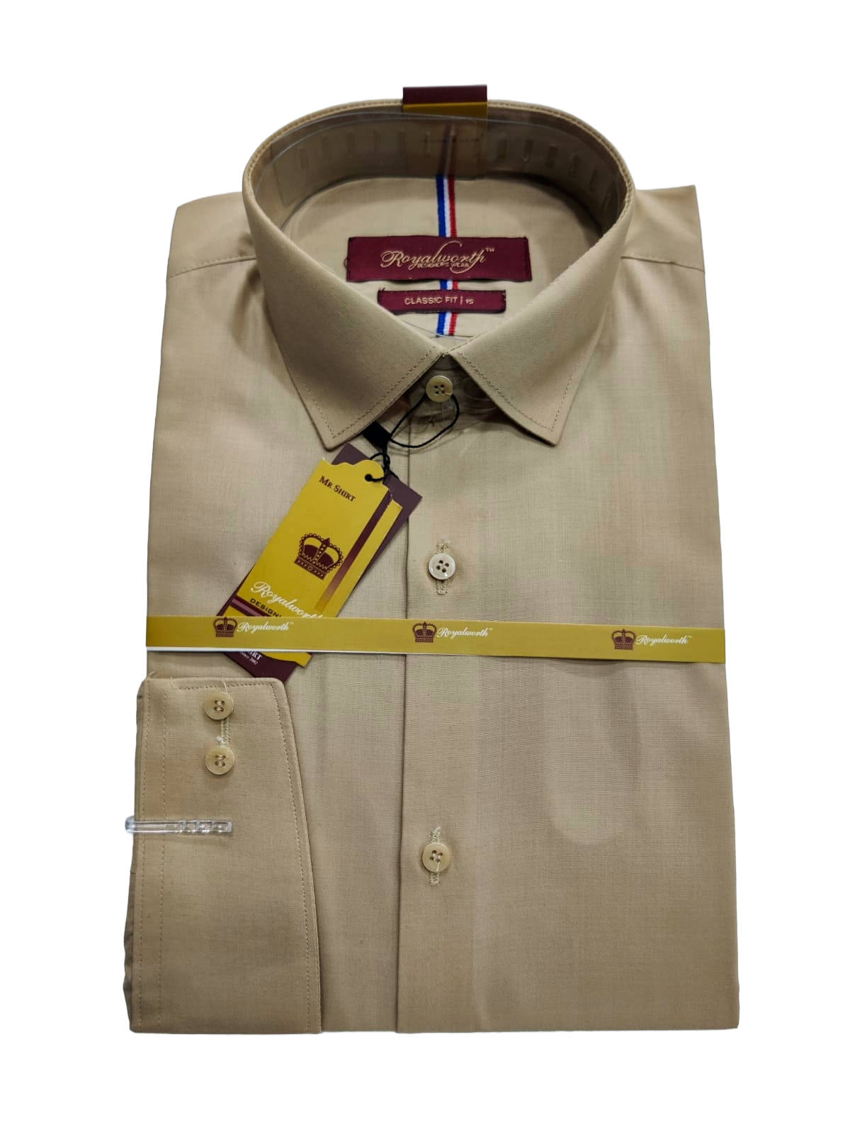 Light Coffe Brown Dress Shirt